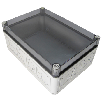 Preview: Installationsgehäuse IP67 (250x360x150mm) - mit Transparentdeckel