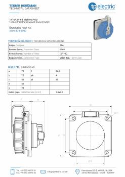 Preview: Schutzkontakt Anbausteckdose 1x16A IP68