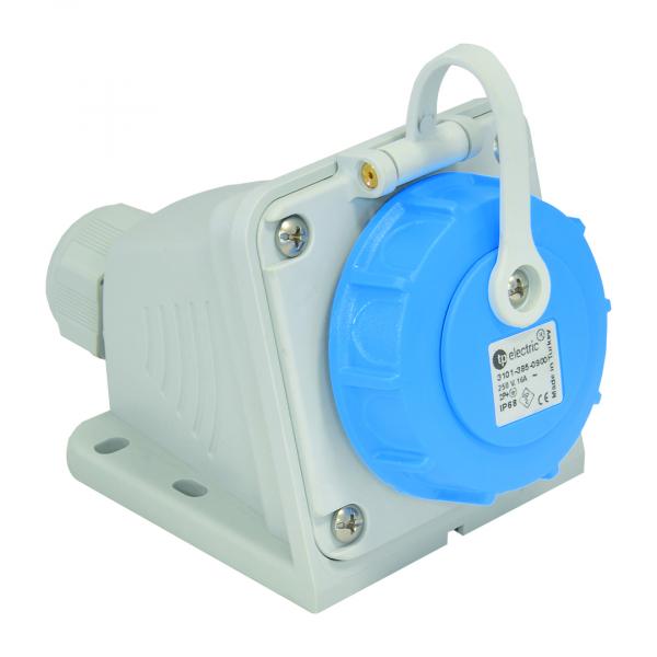 Schutzkontakt Wandsteckdose (Schräg) 1x16A IP68